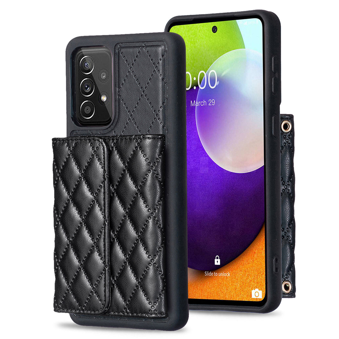 BF23-Style For Samsung Galaxy A52s 5G / A52 5G / 4G Phone Case Horizontal Card Holder Kickstand PU Leather TPU Cover BF23-Style For Samsung Galaxy A52s 5G / A52 5G / 4G Phone Case Horizontal Card Holder Kickstand PU Leather TPU Cover